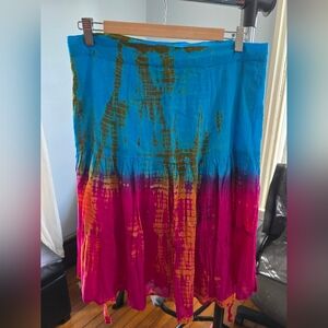Bhag's Boho Vibrant Festival Wrap Skirt/Beach Cover-Up, One Size